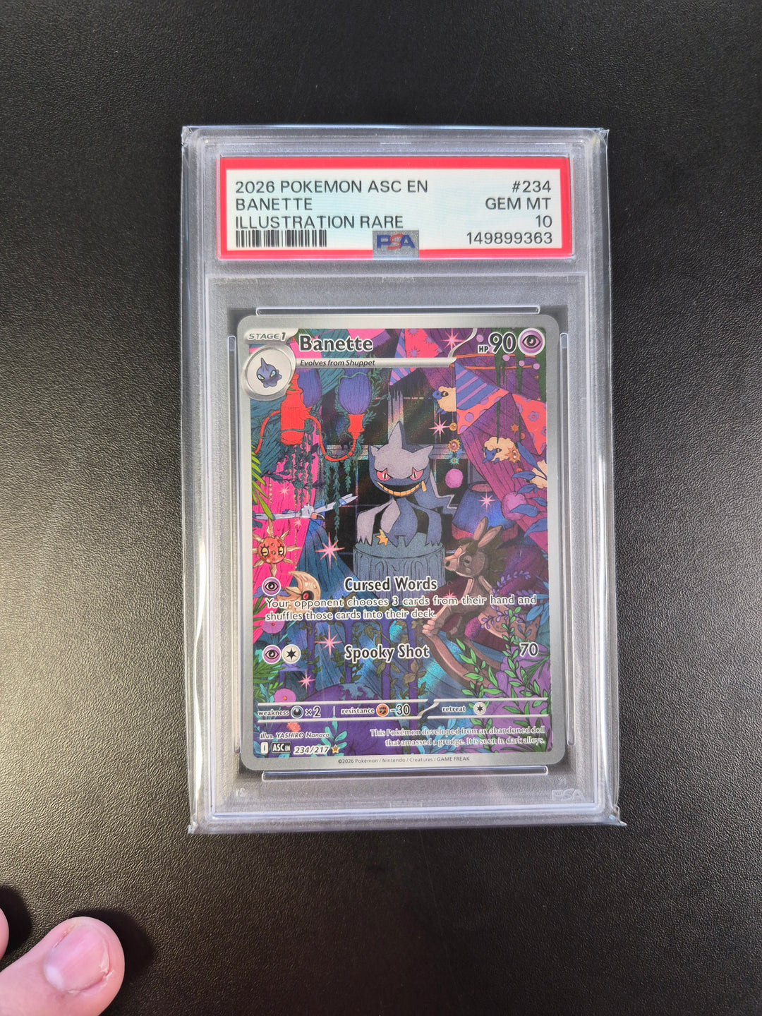POKEMON CARD ASC EN BANETTE GEM MT PSA 10