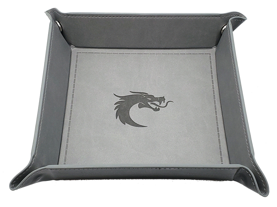 Dice Rolling Tray: Square - Grey