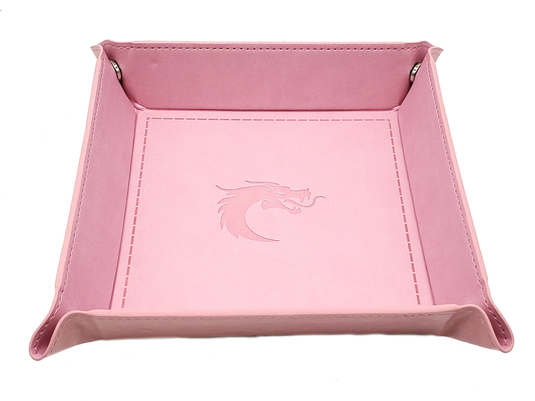 Dice Rolling Tray: Square - Light Pink