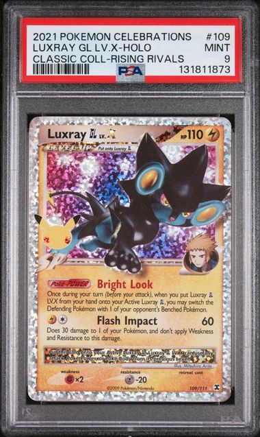 Luxray GL lv. X Holo (Pokemon Celebrations) PSA 9