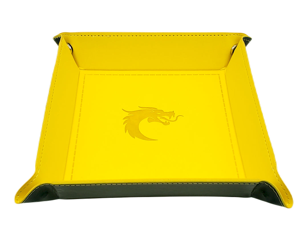 Old School Dice Tray: Black/Yellow