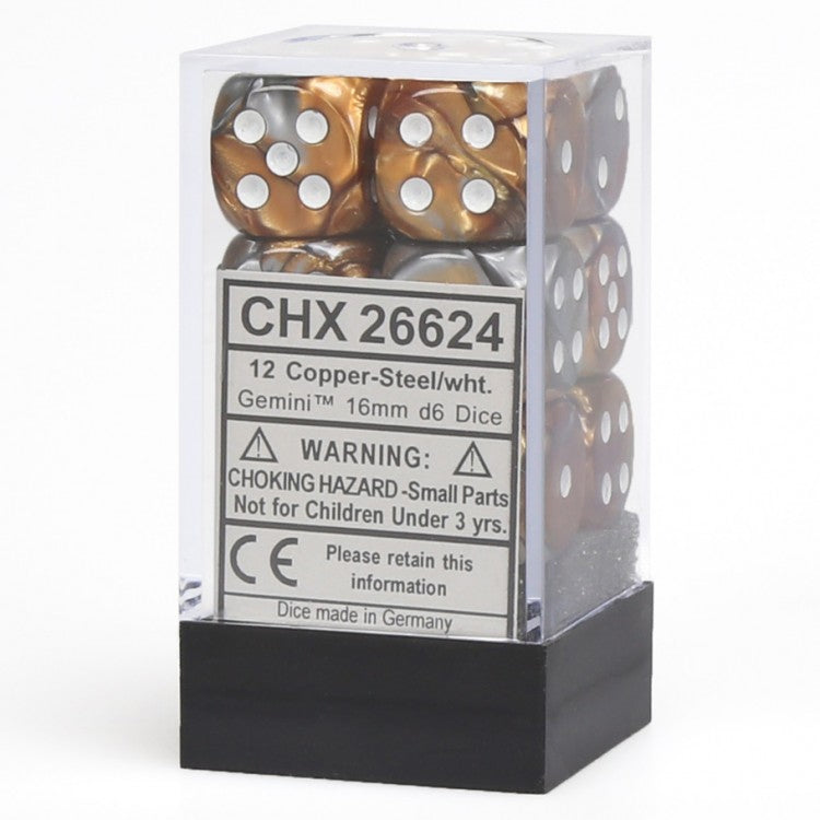 Chessex: Gemini Copper / Steel 16mm