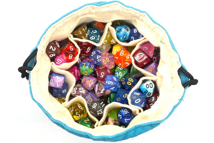 Bag of Many Pouches Dice Bag: Teal