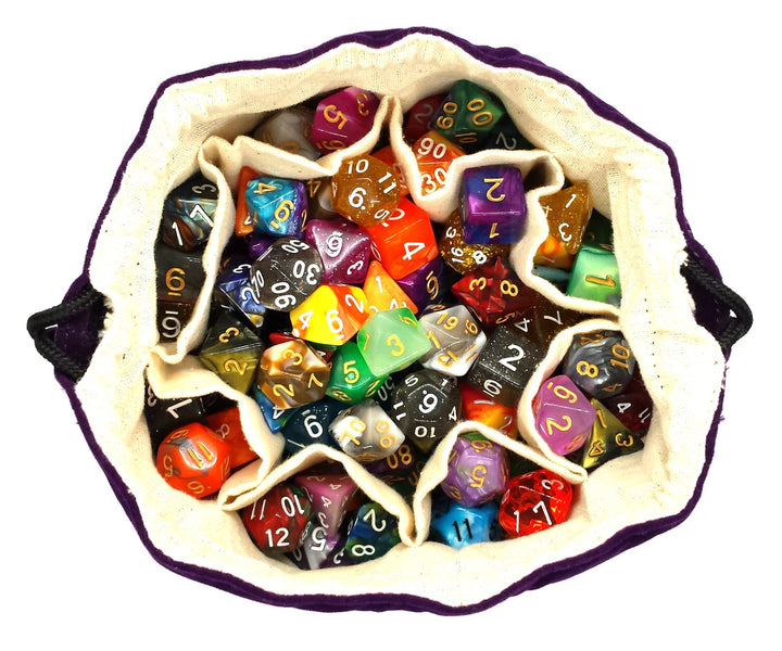 Bag of Many Pouches Dice Bag: Purple