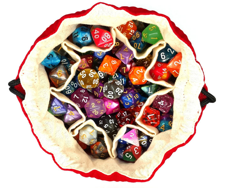 Bag of Many Pouches Dice Bag: Red