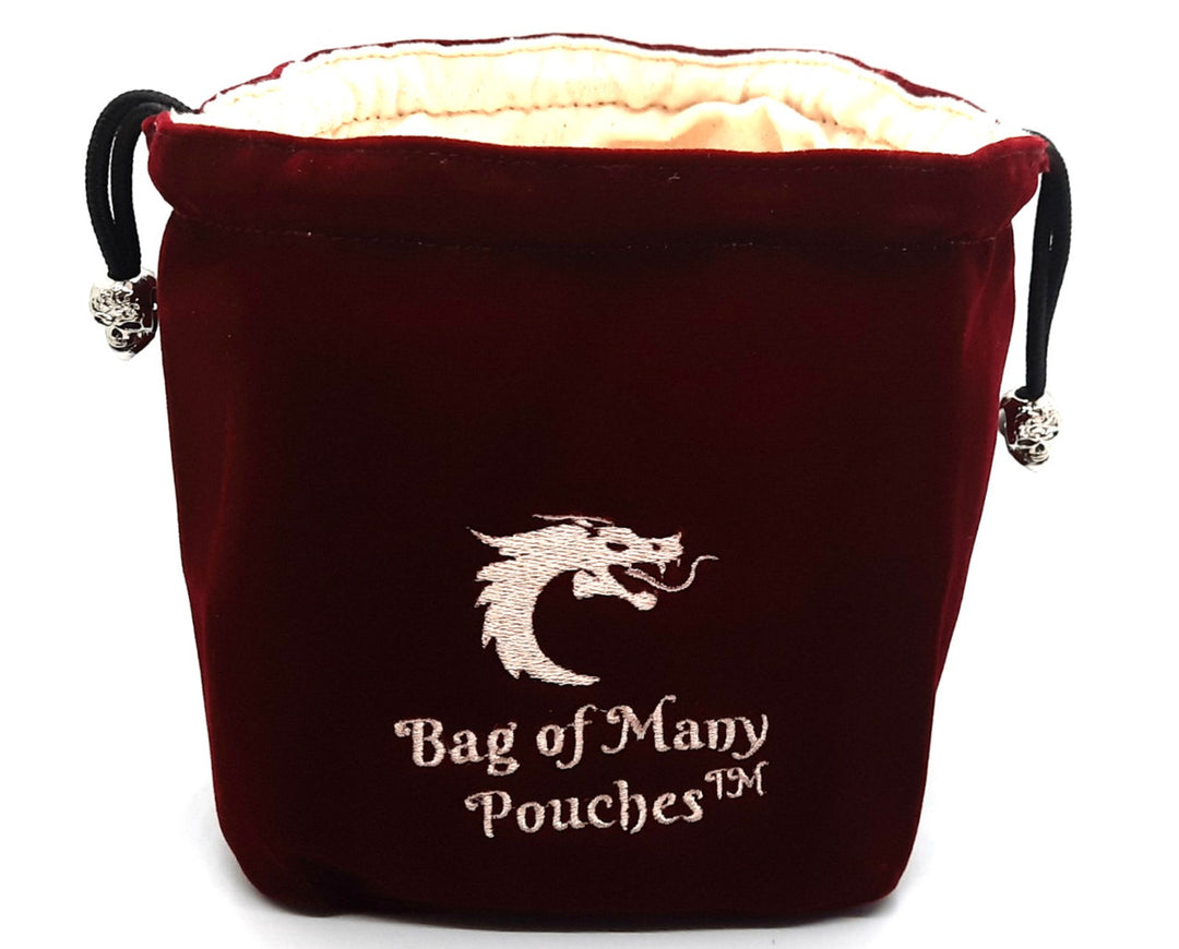 Bag of Many Pouches Dice Bag: Wine